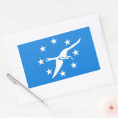 FOUR Corpus Christi Flag Rechthoekige Sticker (Envelop)