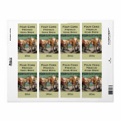 Four Cows Home Brew Étiquette (Feuille entière)