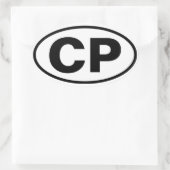 FOUR Crotona Park "CP" Ovale Sticker (Tas)
