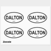 FOUR Dalton, Georgia Ovale Sticker (Vel)