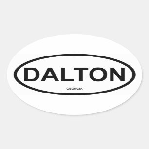 FOUR Dalton, Georgia Ovale Sticker