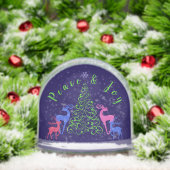 Four Deer & a Christmas Tree Peace & Joy (Noël)