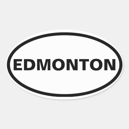 FOUR Edmonton Ovale Sticker (Voorkant)