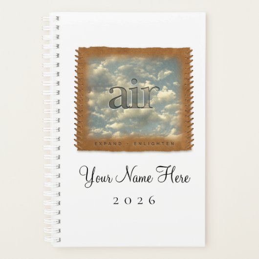 Four Elements - AIR - Personalized Day Planner (Devant)