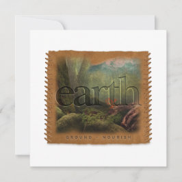 Four Elements - EARTH - Personalized Notecard Notitiekaartje