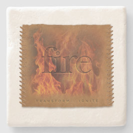 Four Elements - Fire - Coaster Stenen Onderzetter