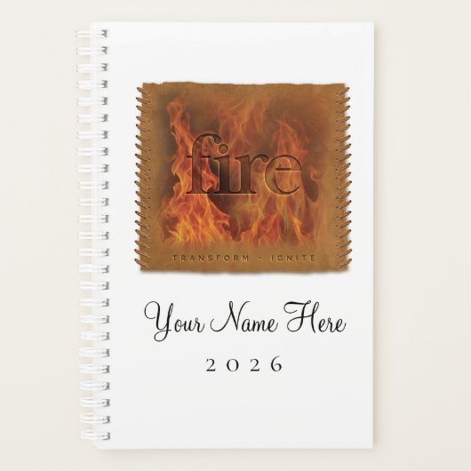 Four Elements - FIRE - Personalized Day Planner (Voorkant)