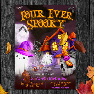 Four Ever Éffrayant - 4e Invitation anniversaire