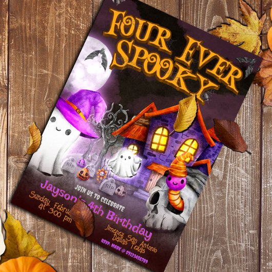 Four Ever Éffrayant - 4e Invitation anniversaire