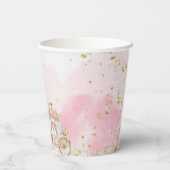 Four Ever Princess Castle Unicorn 4th Birthday Papieren Bekers (Achterkant)