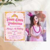 Four Ever Princess - Girl 4th Birthday Invitation