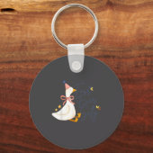 Four Ever Silly Funny Silly Goose 4th Birthday Sleutelhanger (Voorkant)