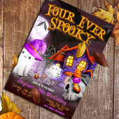 Four Ever Spooky - 4e verjaardag uitnodiging