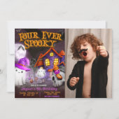 Four Ever Spooky - 4e verjaardag uitnodiging (Voorkant)