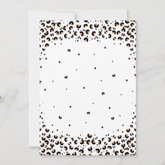 Four Ever Wild 4th Verjaardag uitnodiging (Achterkant)