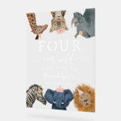 Four Ever Wild Pink Safari Bienvenue Anniversaire (Angle)