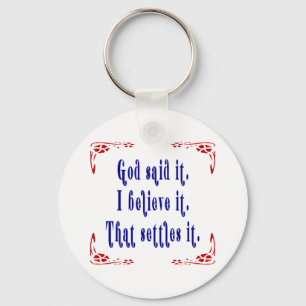 Four Flowers God Zegt Sleutelhanger