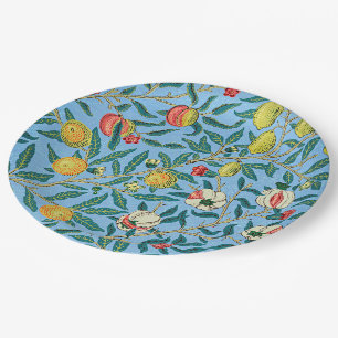 Four Fruits van William Morris Papieren Bordje