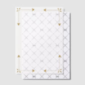 Four Gold Corners Wedding Vellum Uitnodigingen (Offset (Uitnodiging))