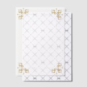 Four Gold Corners Wedding  Vellum Uitnodigingen (Offset (Uitnodiging))