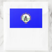 FOUR Helena, Montana Flag Rechthoekige Sticker (Tas)