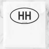FOUR Hilton Head, South Carolina Ovale Sticker (Tas)