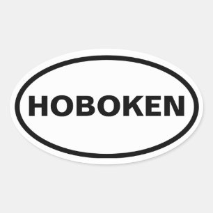 FOUR Hoboken, New Jersey Ovale Sticker