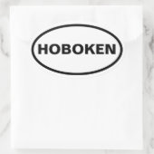 FOUR Hoboken, New Jersey Ovale Sticker (Tas)