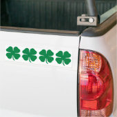 FOUR Irish Shamrock Bumpersticker (Op Truck)