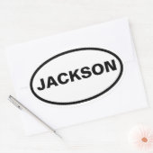 FOUR Jackson, Wyoming Ovale Sticker (Envelop)