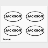 FOUR Jackson, Wyoming Ovale Sticker (Vel)