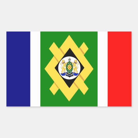 FOUR Johannesburg Flag Rechthoekige Sticker (Voorkant)