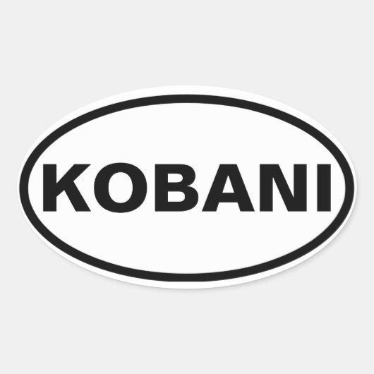 FOUR Kobani Ovale Sticker (Voorkant)