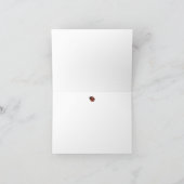 Four Leaf Clover en Ladybug_St. Patrick's Day Kaart (Binnen)