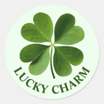 Four Leaf Clover Gepersonaliseerde Bericht Sticker