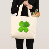 Four Leaf Clover Het museum Zazzle Gifts Grote Tote Bag (Voorkant (product))