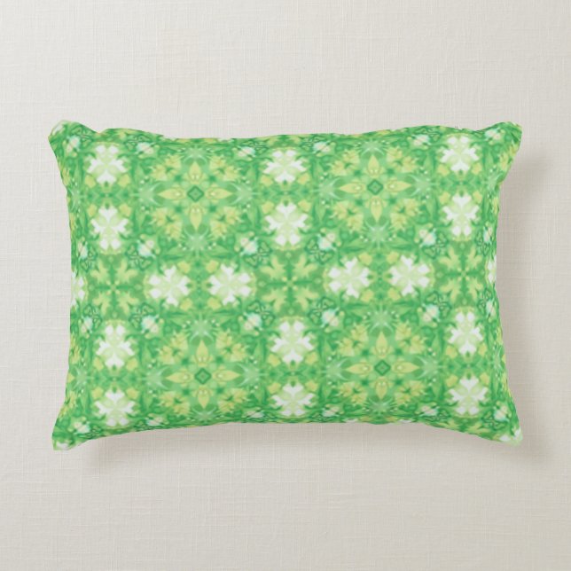 Four Leaf Clover Pouf Accent Pillow Accent Kussen (Voorkant)