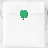 Four-Leaf-Clover Ronde Sticker (Tas)