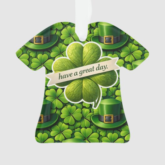 Four leaf clover Saint Patrick's Day have a great (devant)