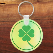 Four Leaf Clover St. Patrick's Day Design-87906 Sleutelhanger (Voorkant)