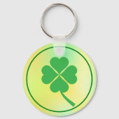 Four Leaf Clover St. Patrick's Day Design-87906 Sleutelhanger (Achterkant)