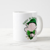 Four Leaf Clover St Patrick's Day Foto Extra Grote Beker (Voorkant rechts)