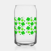 Four Leaf Clover St. Patrick's Day kan glas wikkel (Rechts)