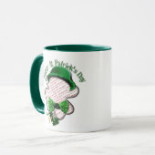 Four Leaf Clover St Patrick's Day Photo Mok (Voorkant links)