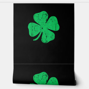Four Leaf Clover T-shirt  Saint Patrick Day Behang