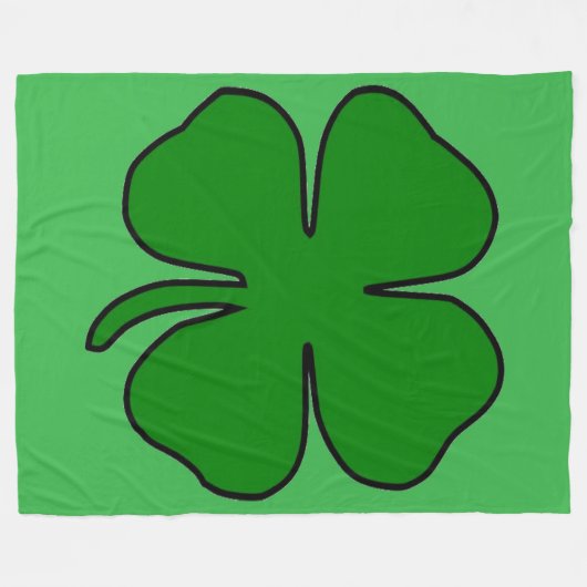 Four Leaf Love 60x80 Couverture polaire (Devant (Horizontal))