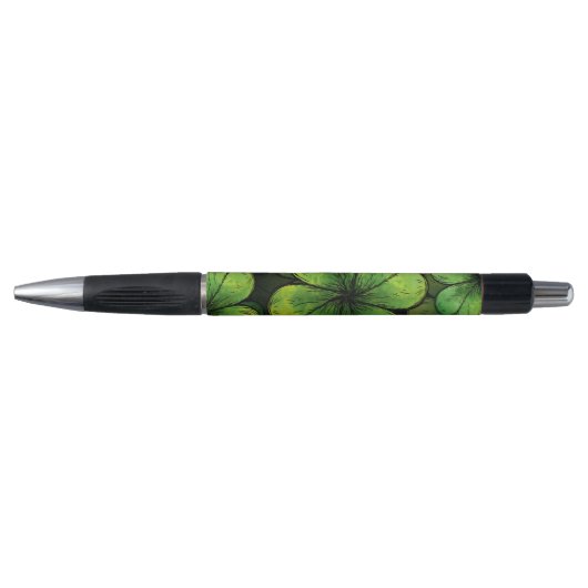 Four-leaf Lucky Clover Shamrock Pattern Pen (Voorkant)