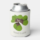 Four Leaf Lucky Clover St Patricks Day Succes Blikjeskoeler (Blikje Voorkant)
