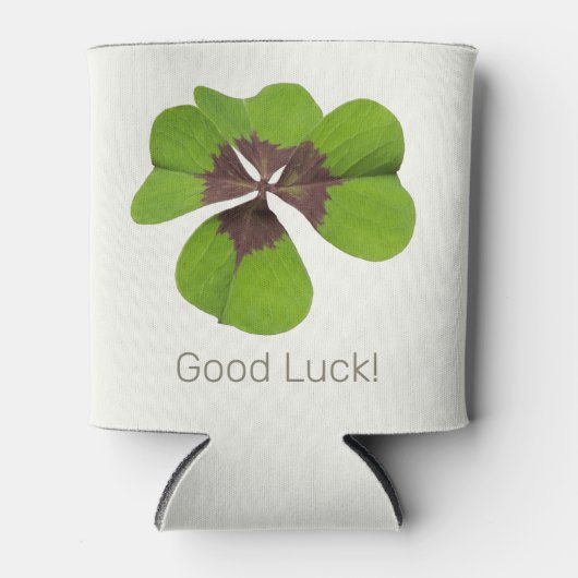 Four Leaf Lucky Clover St Patricks Day Succes Blikjeskoeler (Voorkant)