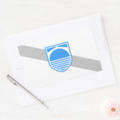 FOUR Mostar Flag Rechthoekige Sticker (Envelop)